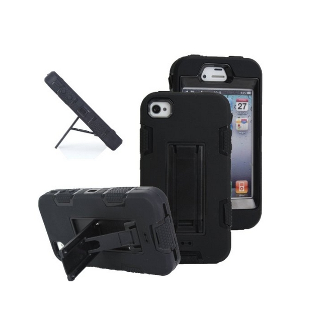 iPhone 4s case iPhone 4 case MagicSky Robot Series Hybrid Armored Case with Kickstand for Apple